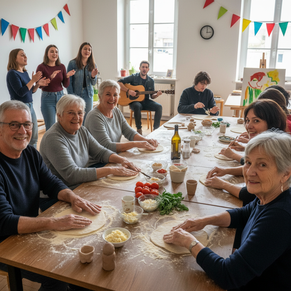 Pizzas, chansons et ateliers : une semaine pour retisser le lien