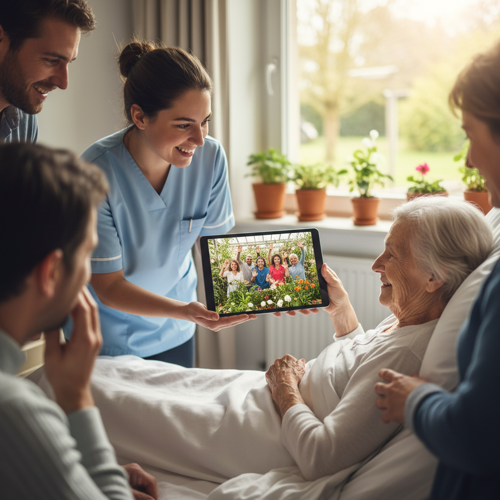 Aux Jardins de Respire, la technologie tisse des liens de cœur